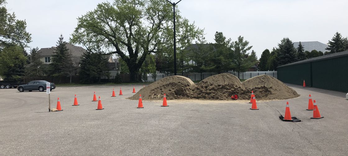 Image of sand pile in lakewood park