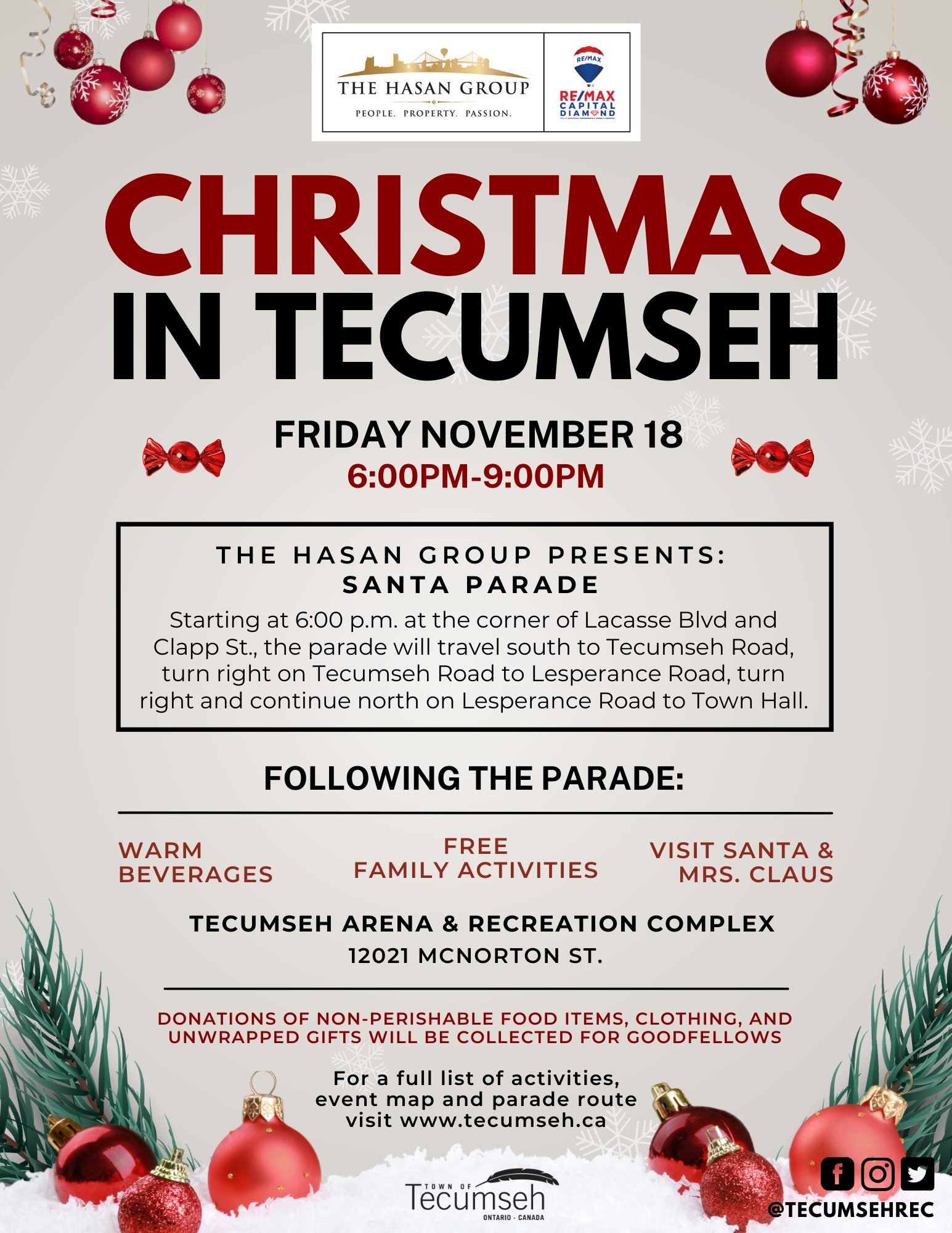 christmas in tecumseh poster 
