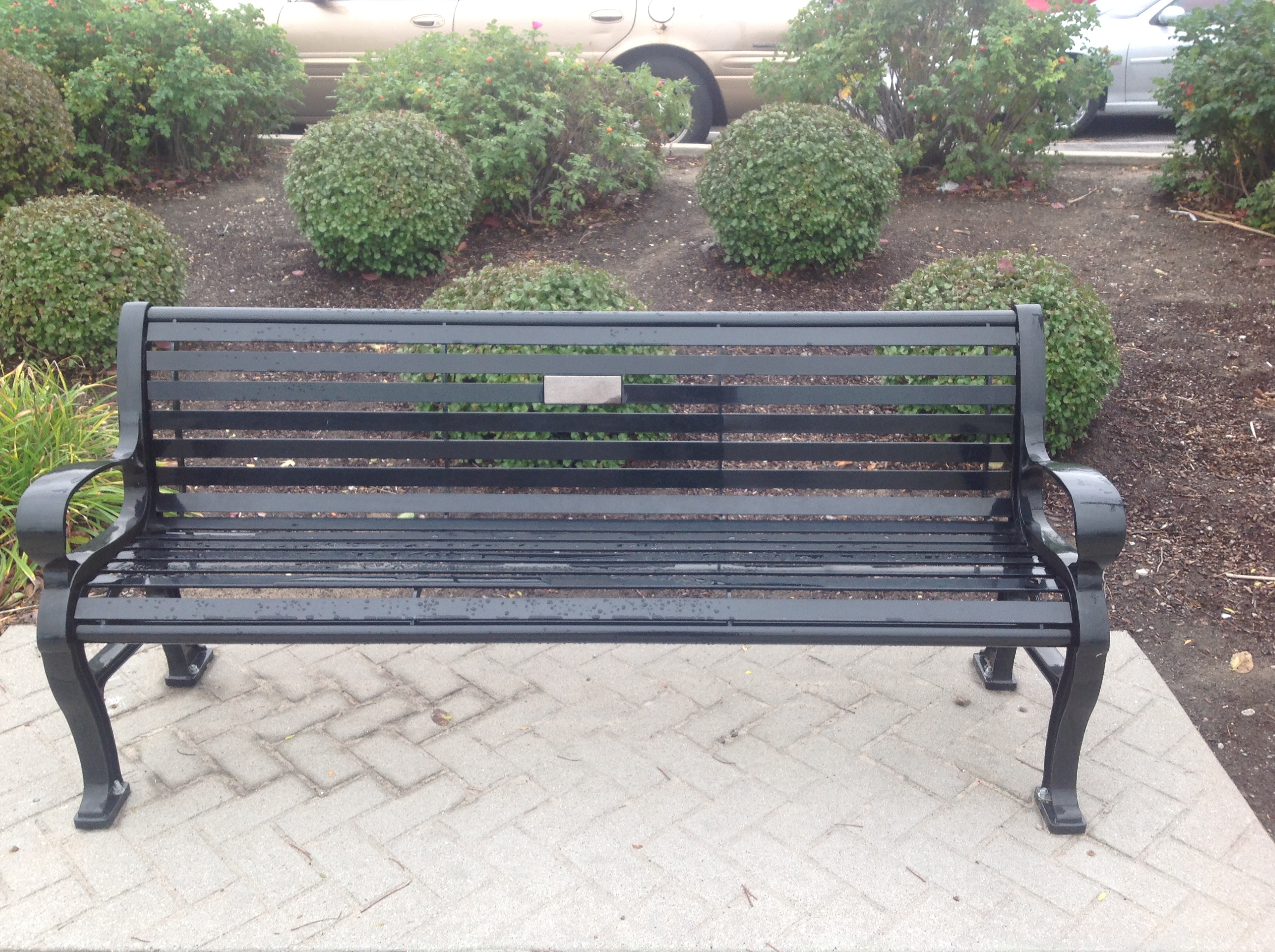Image of metal bench