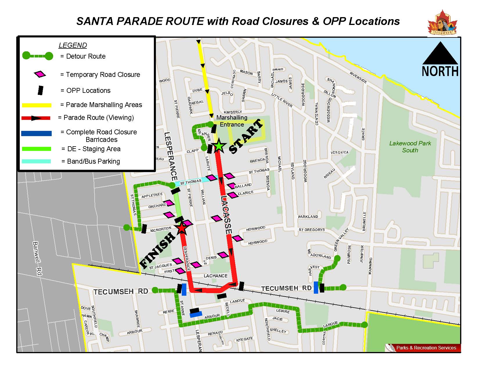 Parade Map Route 