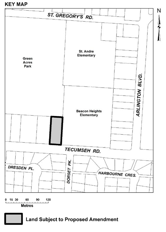 Key Map of 13754 Tecumseh Road